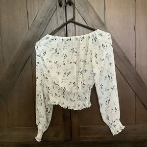 Streetwear society off the shoulder long sleeve